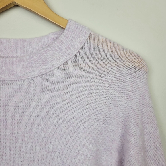 Aerie Unreal Sweater in Lavender Dawn Size S Oversized Drop-Shoulder Cozy Comfy - Picture 4 of 10